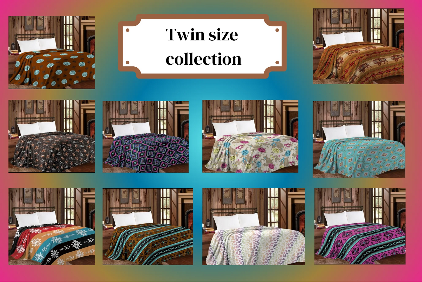 Mia Fleece Twin Blanket