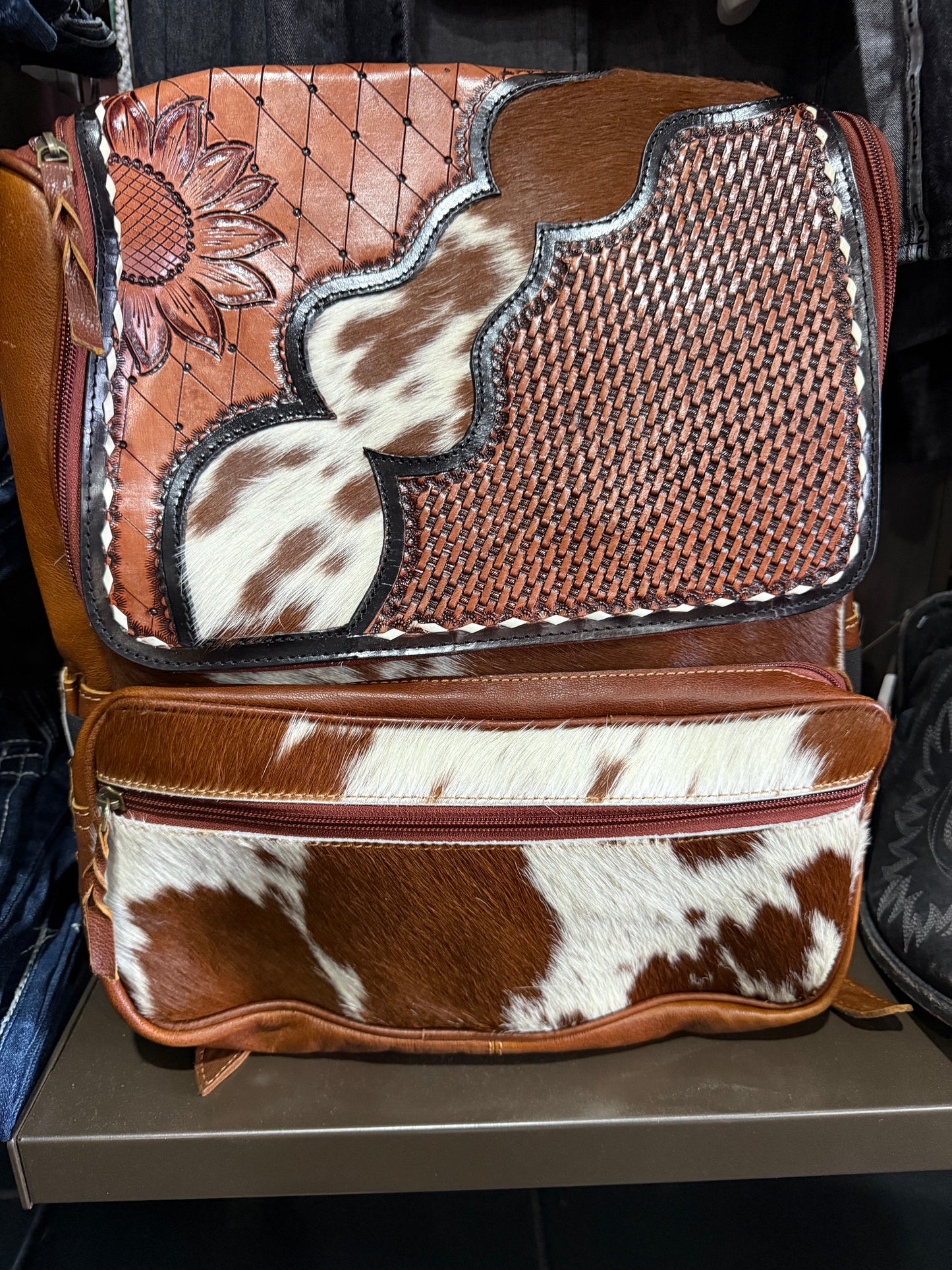Tooled & Cowhide Backpacks