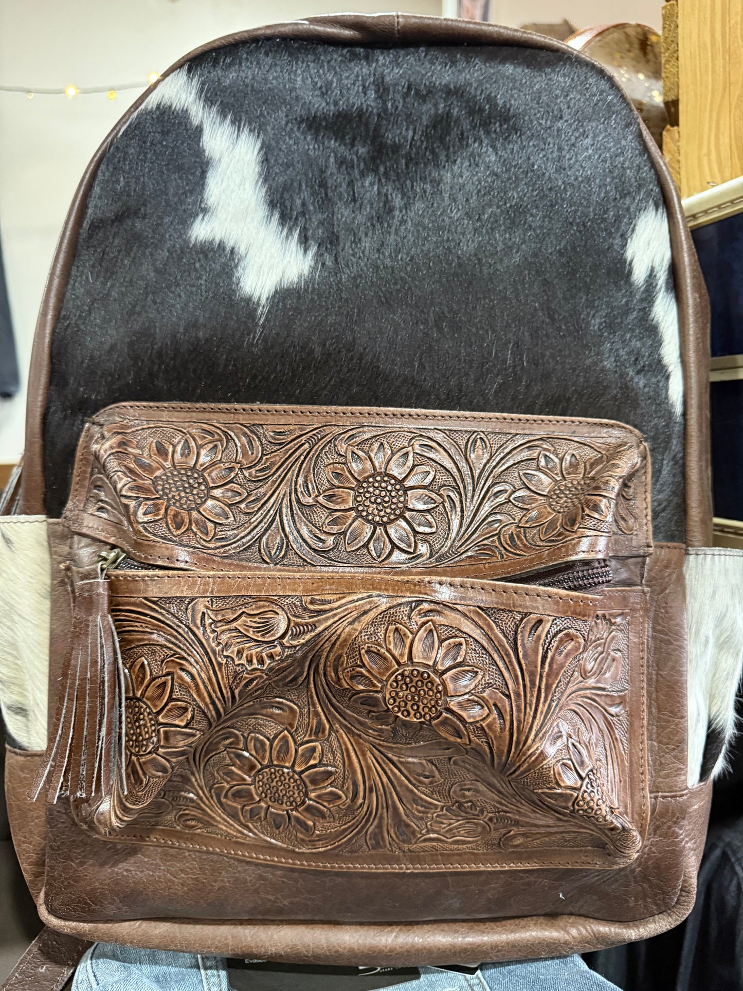 Tooled & Cowhide Backpacks