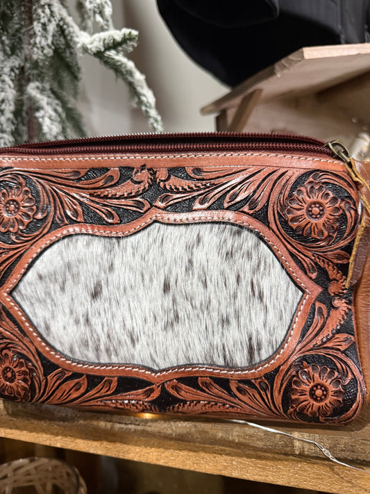 Misc. Leather cosmetic bag