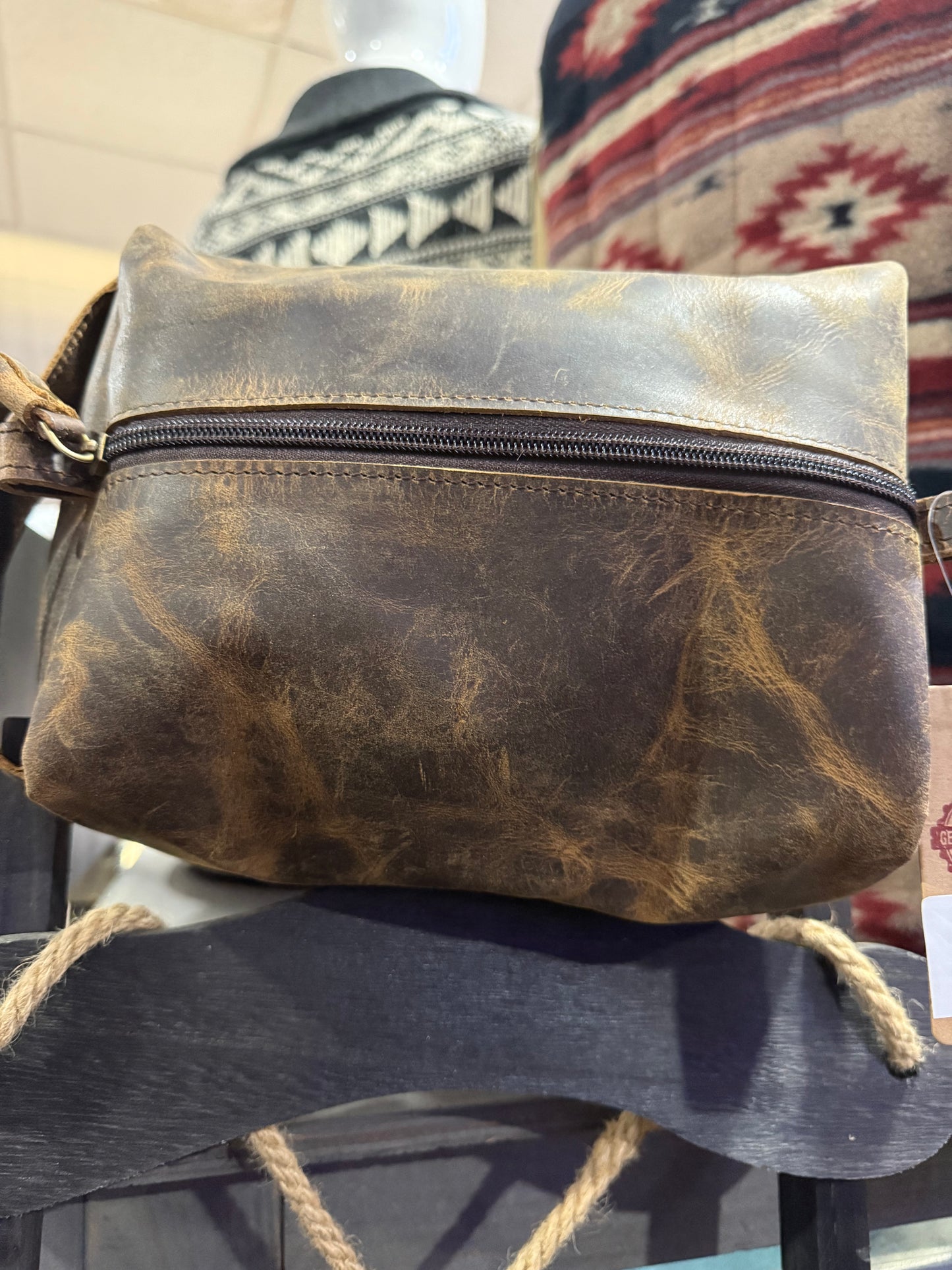 Misc. Leather cosmetic bag