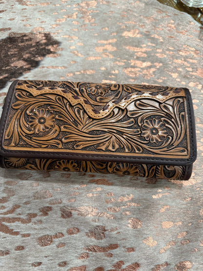 Women's Tooled Wallet