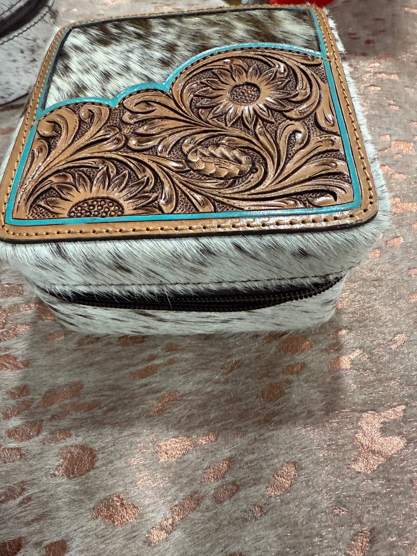 Cowhide & Tool jewelry boxes
