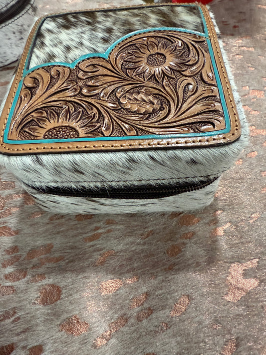 Cowhide & Tool jewelry boxes