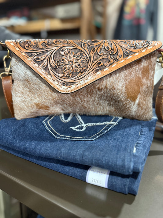 Tooled & Cowhide purses