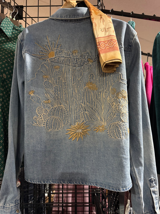 Women's Stetson Cactus Blue Jean Jacket