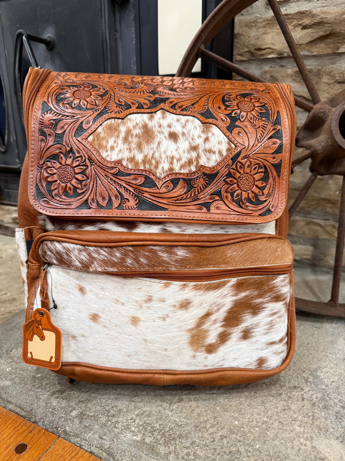 Tooled & Cowhide Backpacks