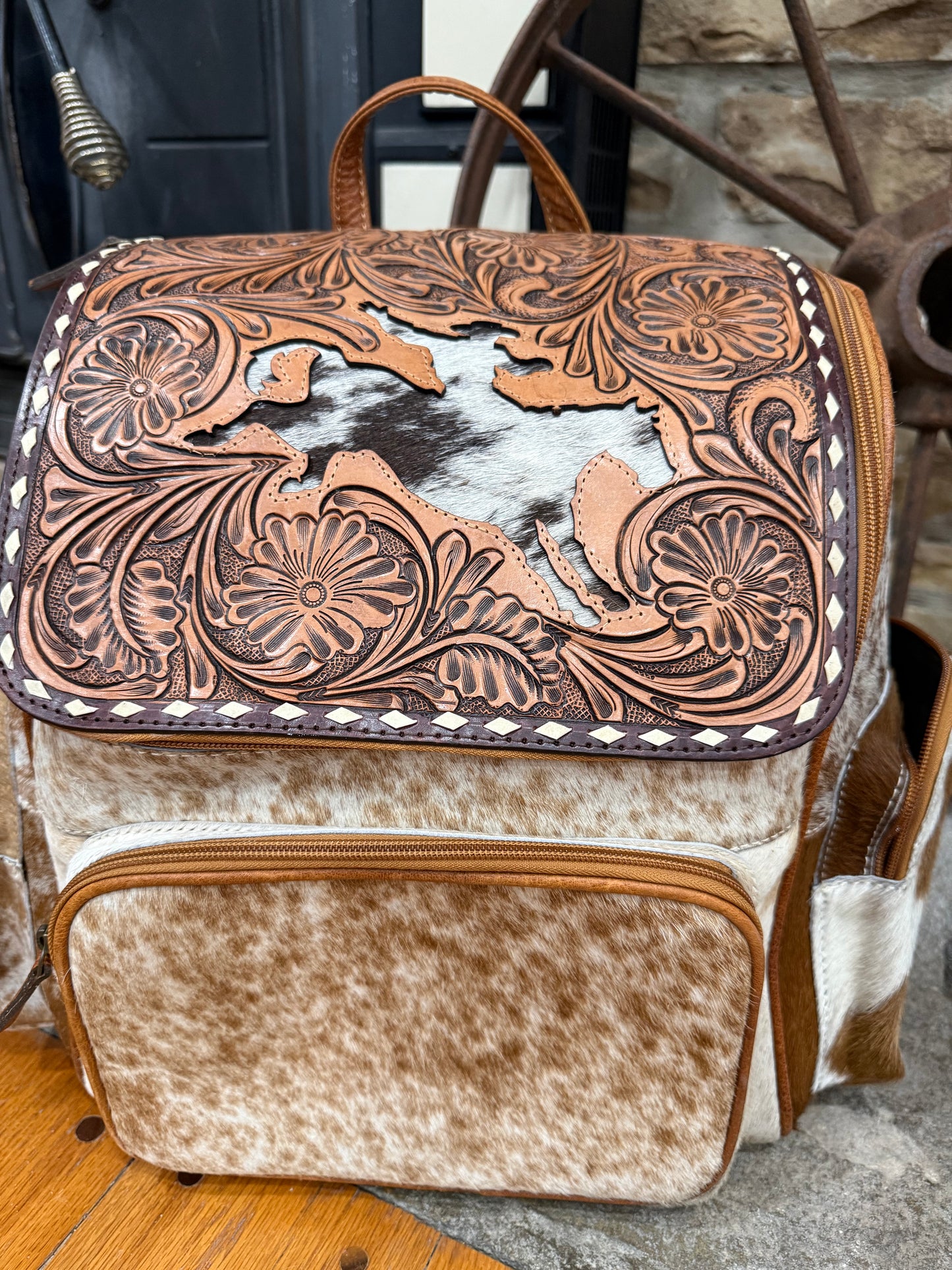 Tooled & Cowhide Backpacks
