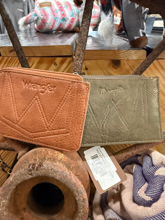 Wrangler wristlet card holder