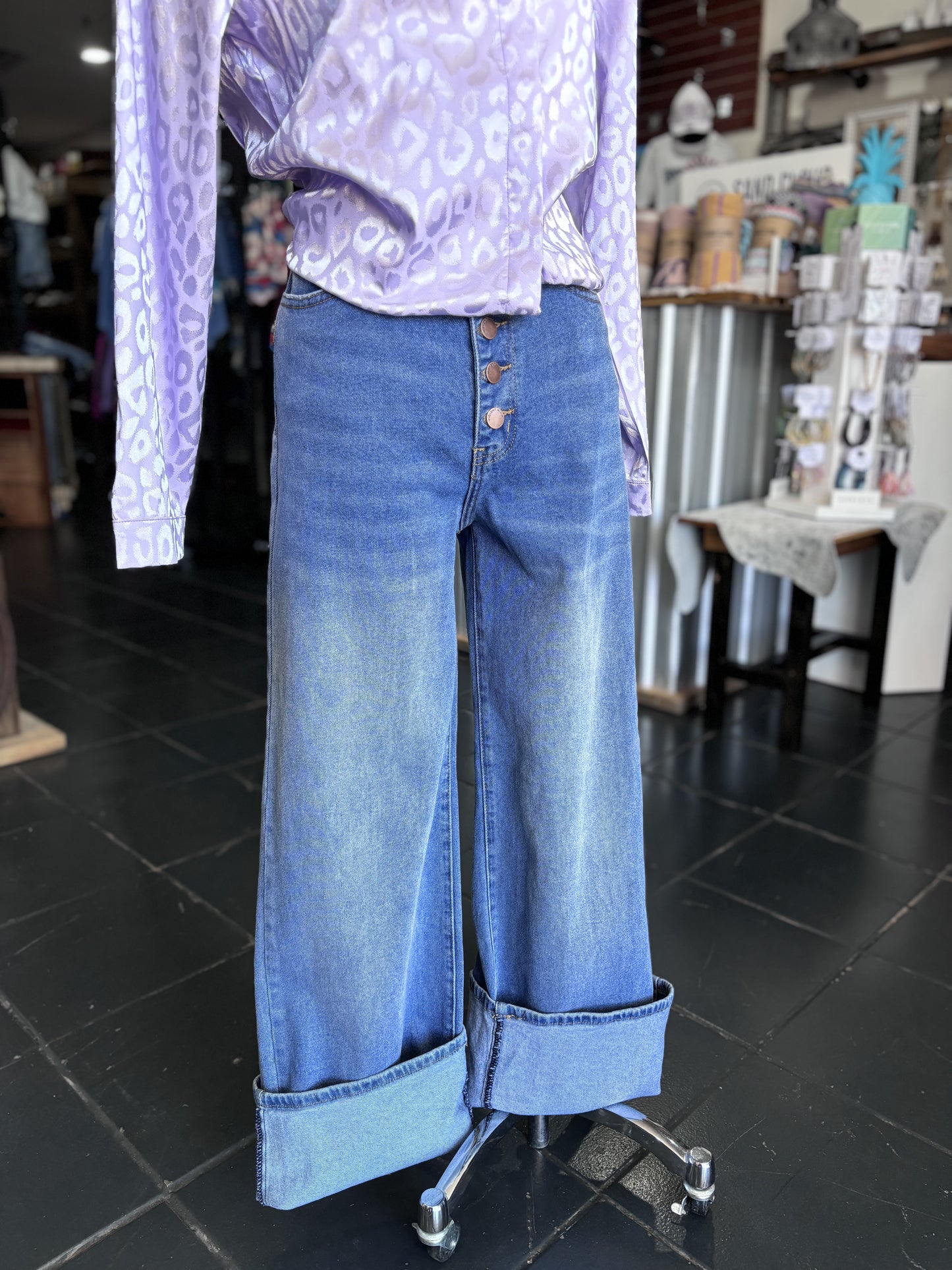 Vibrant Wide Leg jeans