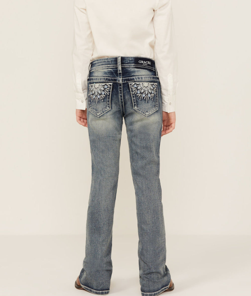 Girl's Grace in LA Bootcut- medallion