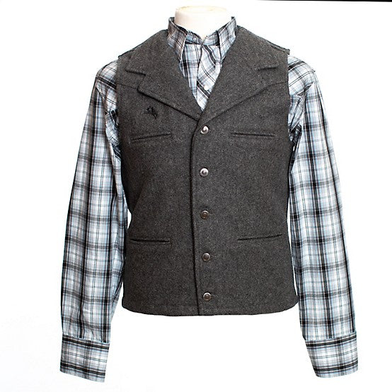 Mens Wyoming Trader Buckaroo Wool Vest