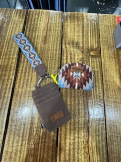 Wrangler Key Chain (Blue Aztec)