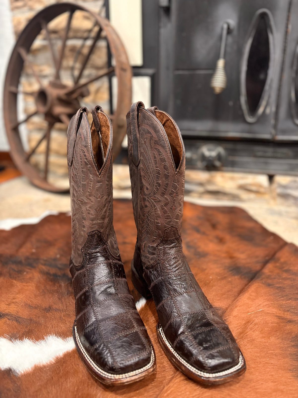 Corral Patchwok Ostrich Boots