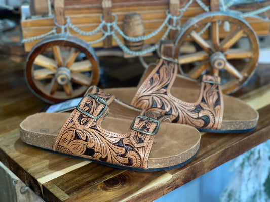 Tooled Sandal