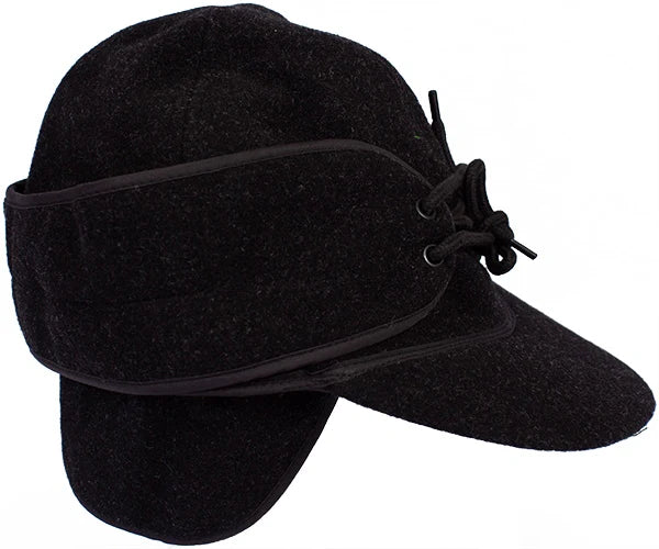 718122345342 BLACK WOOL CAP