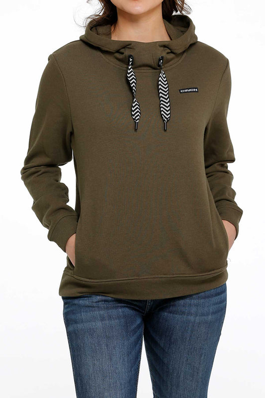 Women's Cinch Hoodie Hunter Green