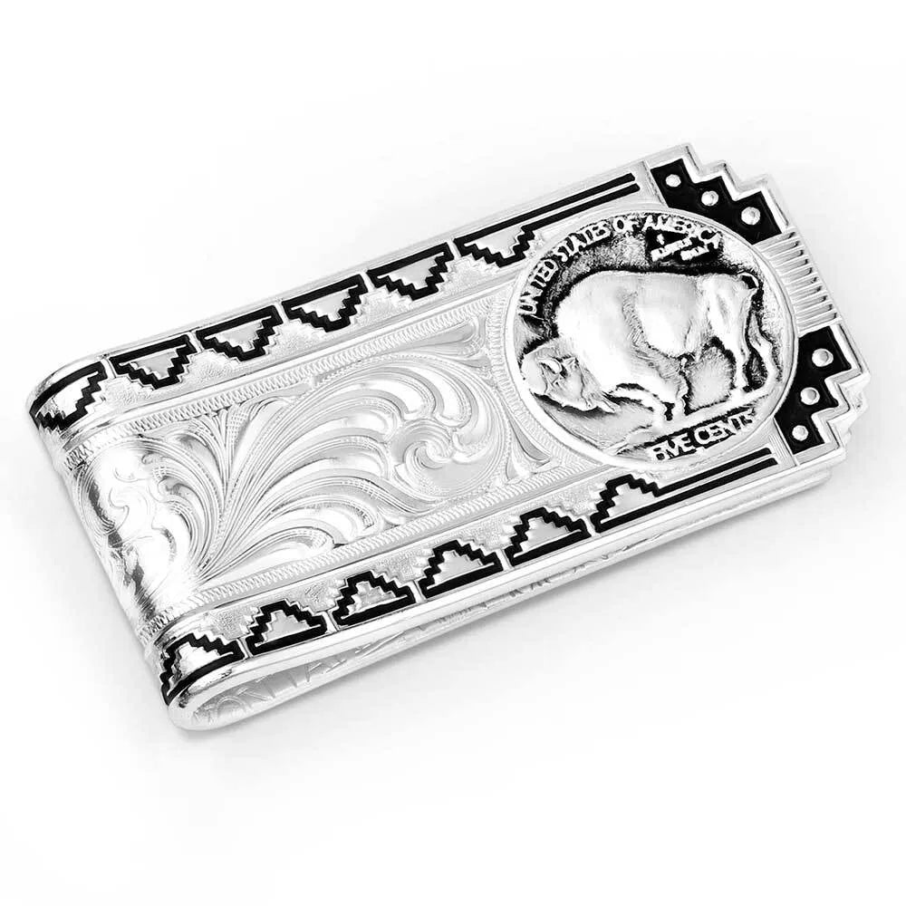 Buffalo Nickel Southwestern Money Clip