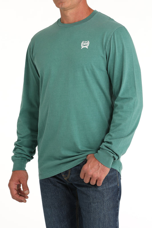 MEN'S L/S GREEN CINCH TEE