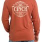 CINCH MEN'S L/S ORANGE TEE