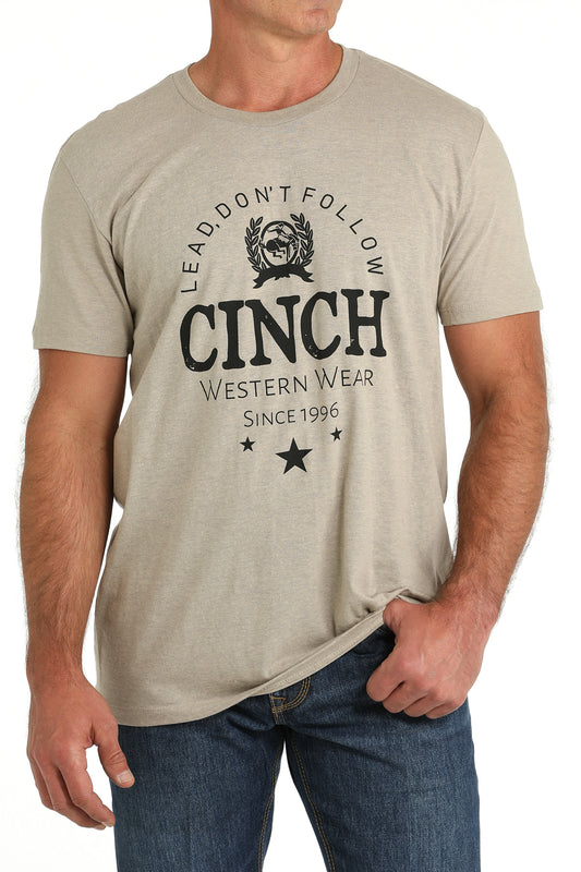 "Cinch Logo" tee- khaki