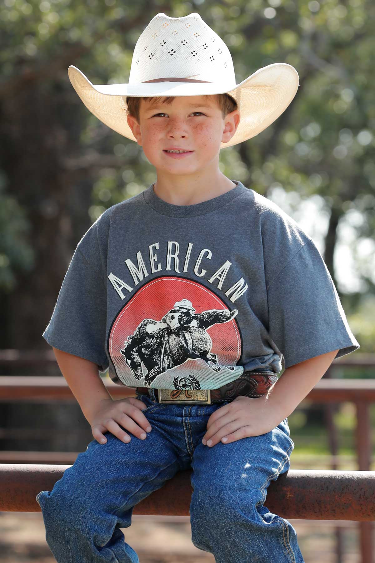 Boy's "Rodeo Brand"- charcoal