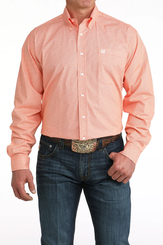 Cinch mens orange print