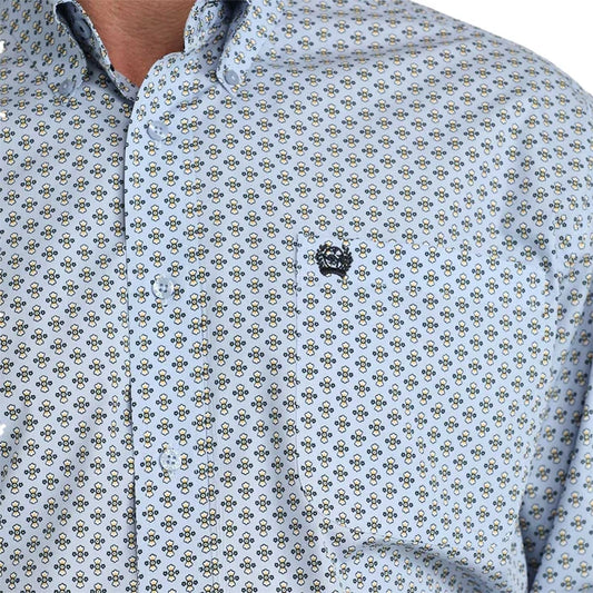 Cinch mens l/s light blue