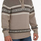 Tan Cinch Pullover Sweater