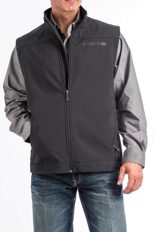 MEN'S BLACK BONDED VEST