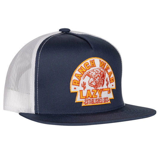 LAZY J RANCH NAVY & WHITE