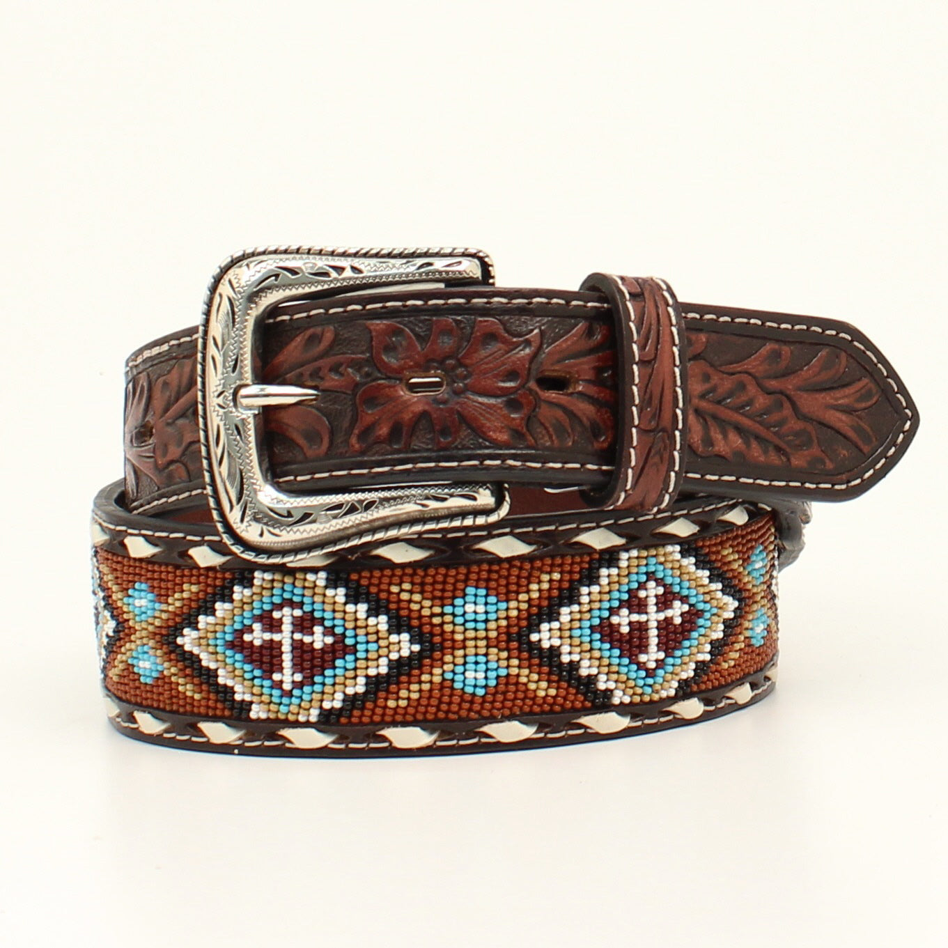 Aztec Cross Inlay Belt