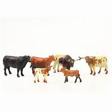 Set of 6 cow Figures
