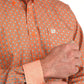 Mens Cinch Orange geometric