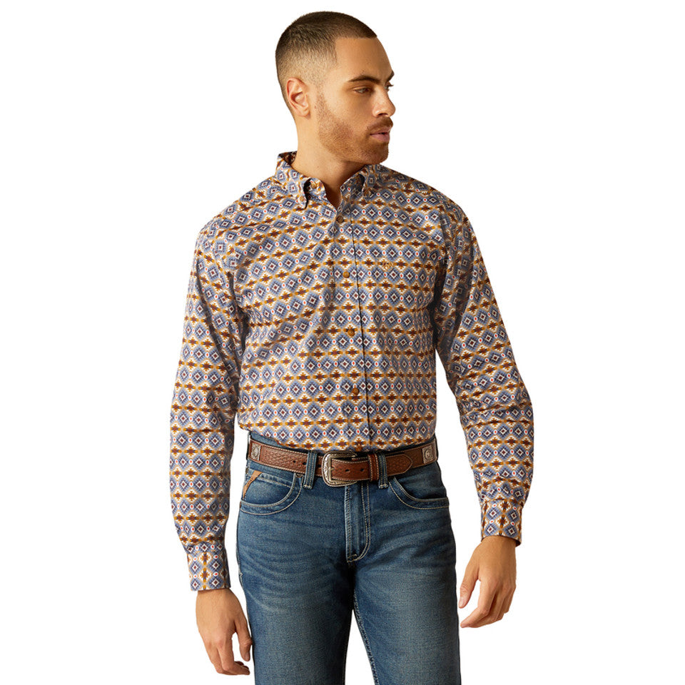 Men's Ariat Tennessee LS Shirt- blue