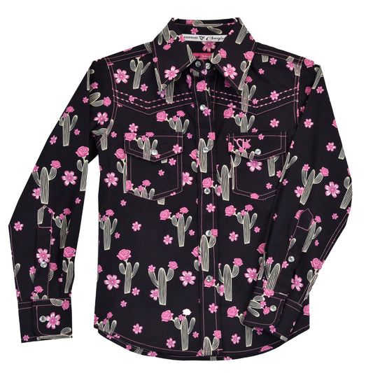 Cowgirl Hardware black l/s with cactus shirt