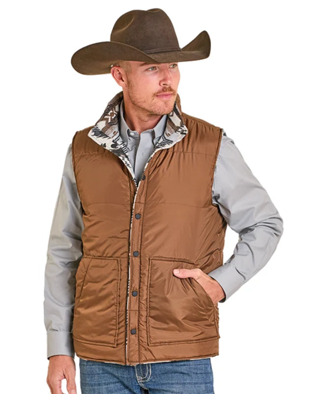Men's Reversable puffer/quilted Vest