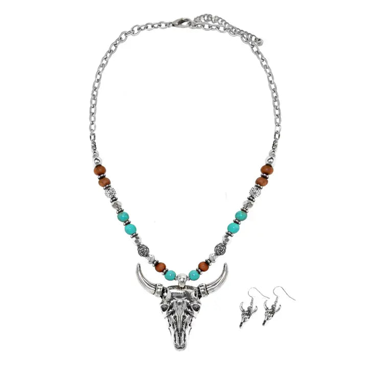 Western Bull Necklace