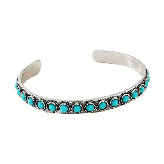 Western Turquoise Cuff Bracelet