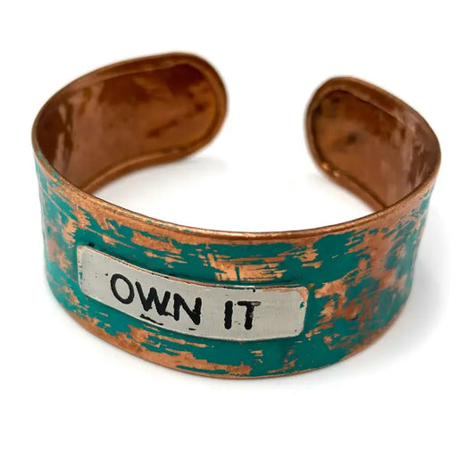 "Own It" Metal Western Cuff