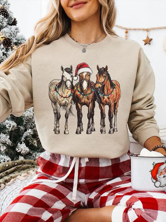 Christmas Horses Sweatshirt