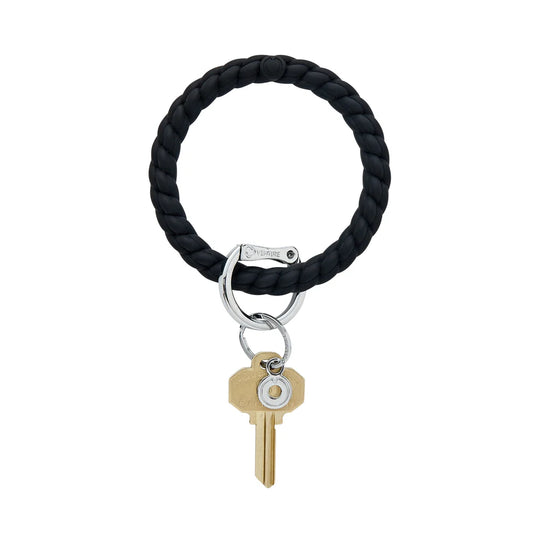 Big O Key Ring- braided silicone