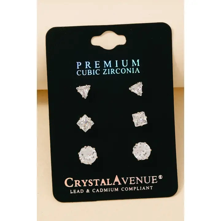 3 pc. earring set