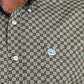 Mens Cinch button up mtw1106064 BRN