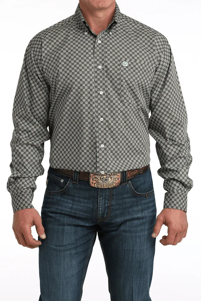 Mens Cinch button up mtw1106064 BRN