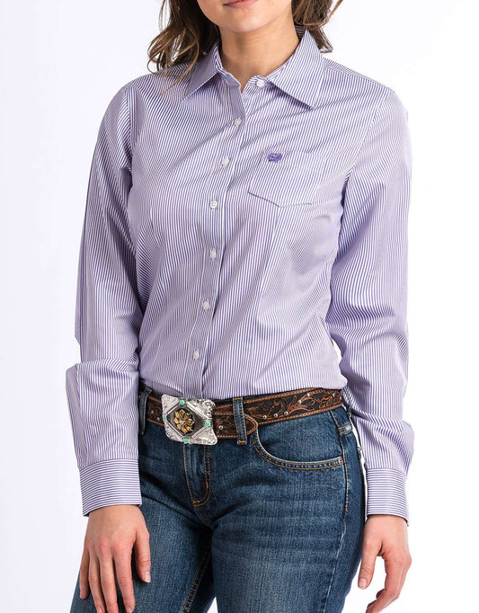 Womens Cinch purple stripe