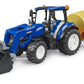 New HollandT5.120 w load box, bale/forks