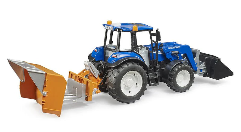 New HollandT5.120 w load box, bale/forks