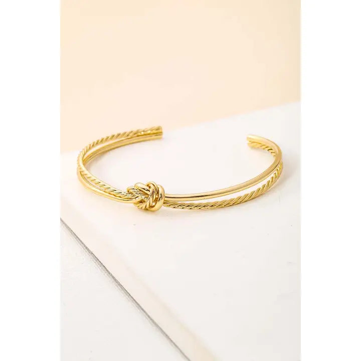 Knot Open Cuff Bracelet