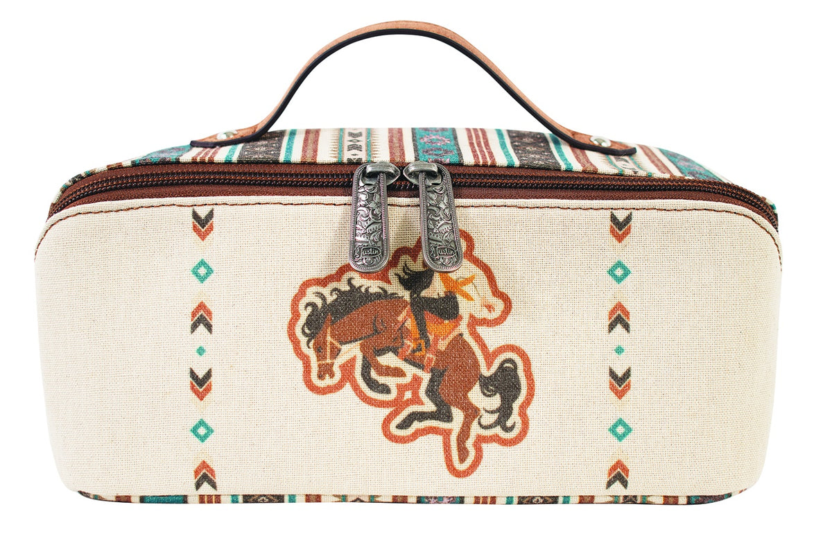 Bucking Bronc cosmetic bag